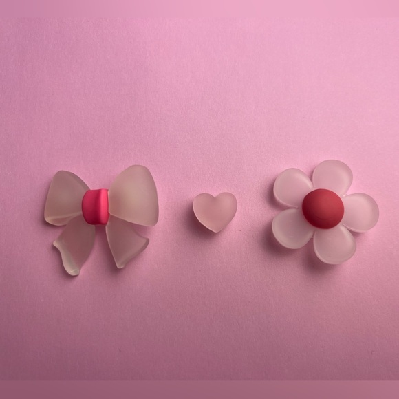 Pink Theme Crocs Shoe Charms Set of 9 - jibbitz Charms - Picture 3 of 7